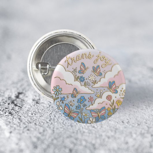 Trans Vreugde LGBTQ Pride Speld Ronde Button 3,2 Cm