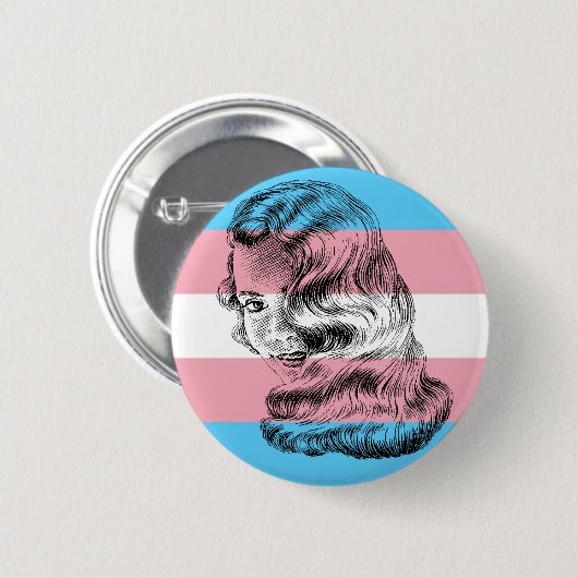 Trans Vrouw Pride Button (Voorkant /achterkant)