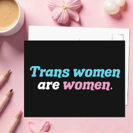 Trans Vrouwen zijn vrouwen Briefkaart