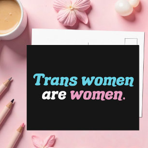 Trans Vrouwen zijn vrouwen Briefkaart