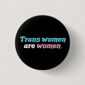 Trans Vrouwen zijn vrouwen Ronde Button 3,2 Cm (Voorkant)