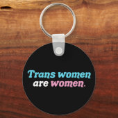 Trans Vrouwen zijn vrouwen Sleutelhanger (Achterkant)