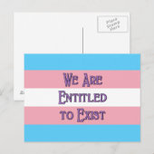 Trans wij zijn... briefkaart (Voorkant / Achterkant)