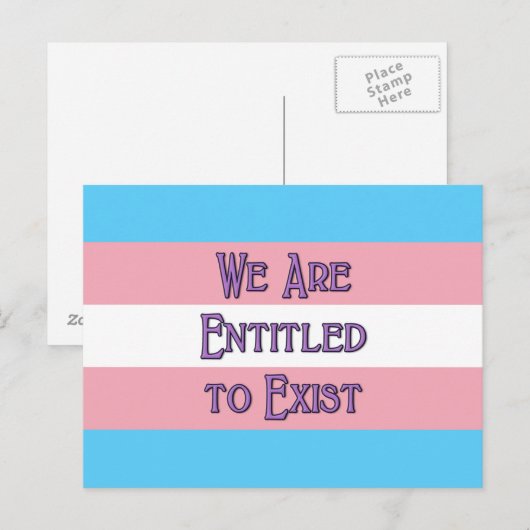 Trans wij zijn... briefkaart (Voorkant / Achterkant)