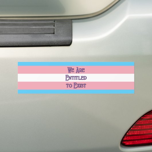 Trans wij zijn... bumpersticker (Op auto)