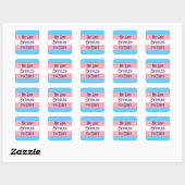 Trans wij zijn... vierkante sticker (Vel)