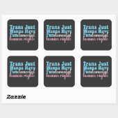 Trans wil fundamentele mensenrechten vierkante sticker (Vel)
