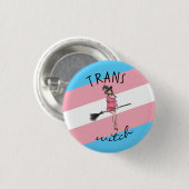 TRANS WITCH RONDE BUTTON 3,2 CM (Voorkant /achterkant)