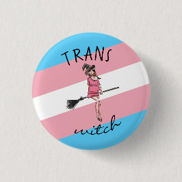 TRANS WITCH RONDE BUTTON 3,2 CM