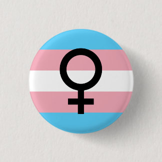 Trans Woman Pride Ronde Button 3,2 Cm