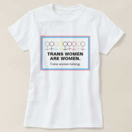 Trans Women is Women Woman Symbol Stick Figuur T-shirt