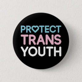 Trans Youth beschermen. Button