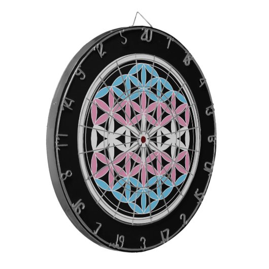 tranSacred geometrie Dartbord (Voorkant Links)