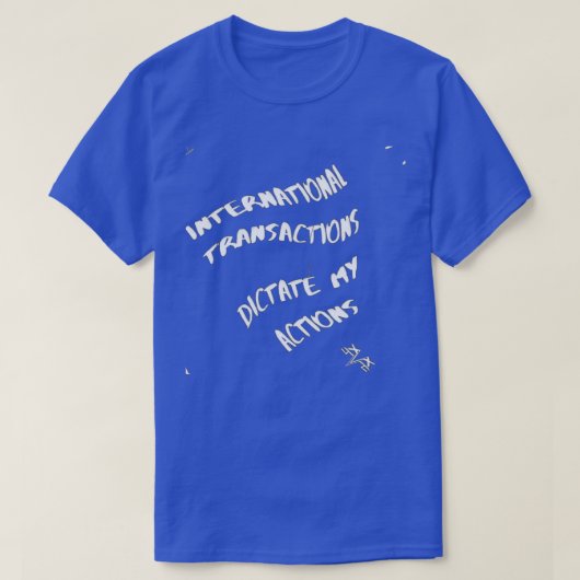 TRANSACTIES T-SHIRT (Design voorkant)