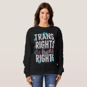 Transacties zijn mensenrechten transgender trui (Voorkant volledig)