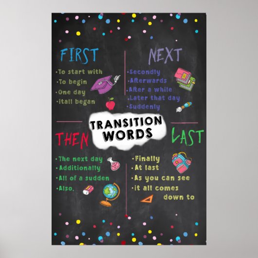 Transactiewoorden Classroom Poster (Voorkant)