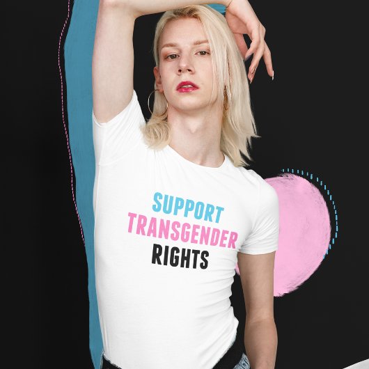 Transactivist ondersteunt transgenderrechten t-shirt