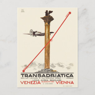 Transadriatica Italië Vintage Poster 1925 Briefkaart