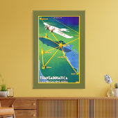 Transadriatica Navigazione Aerea Canvas Afdruk (Insitu (Woonkamer))