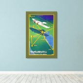 Transadriatica Navigazione Aerea Canvas Afdruk (Insitu (Houten vloer))