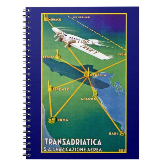 Transadriatica Navigazione Aerea Notitieboek (Voorkant)