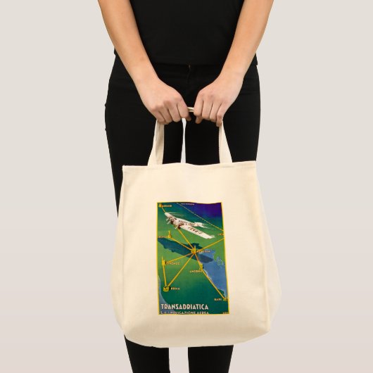 Transadriatica Navigazione Aerea Tote Bag (Voorkant (product))