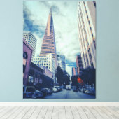 TransAmerica Pyramid Canvas Afdruk (Insitu (Houten vloer))