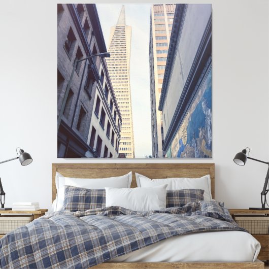 TransAmerica Pyramid Canvas Afdruk (Insitu (Slaapkamer))