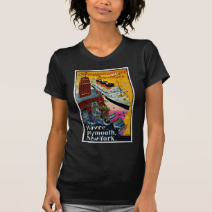 Transatlantische Franse lijn T-shirt