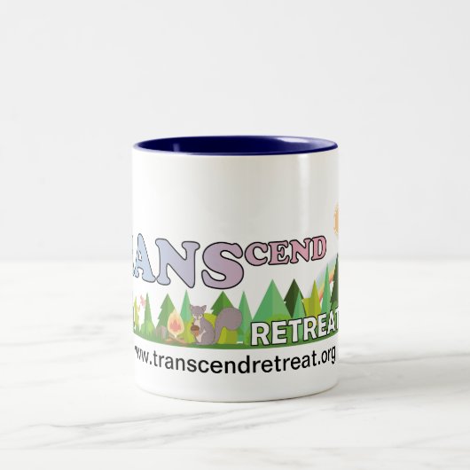 TRANScend Retreat Mug! Tweekleurige Koffiemok (Center)