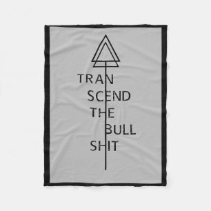 Transcend The Bull Sht Yoga Camping Kleding Fleece Deken