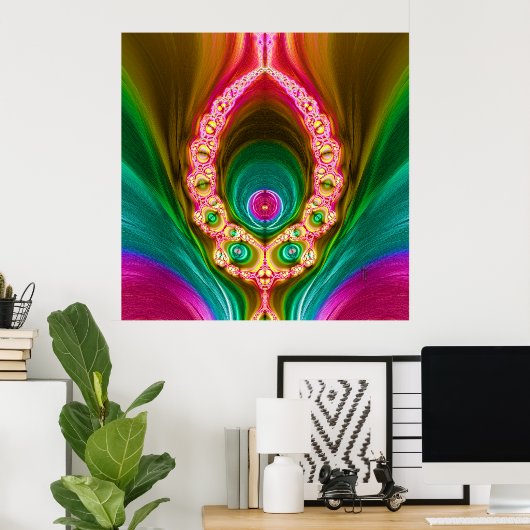 Transcendent Alien Variation 3 Art Print Poster (Thuiskantoor)
