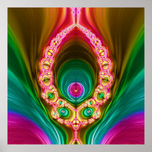 Transcendent Alien Variation 3 Art Print Poster