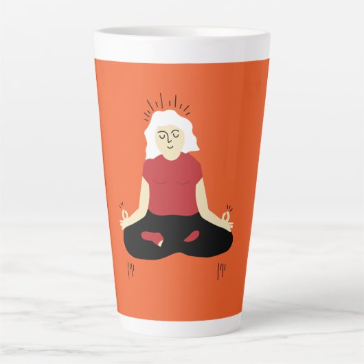 Transcendental Meditation Large Coffee Mok (Voorkant)
