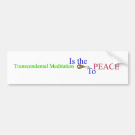 Transcendentale Meditatie is het belangrijkste PEA Bumpersticker