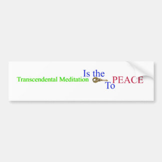 Transcendentale Meditatie is het belangrijkste PEA Bumpersticker