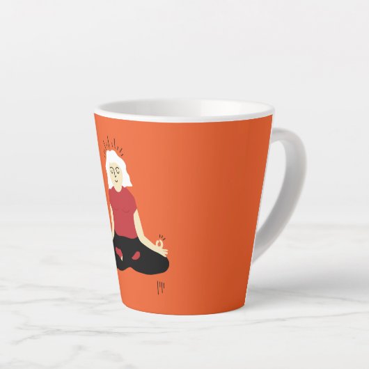 Transcendentale Meditatie Latte Mok (Rechterhoek)