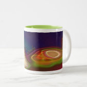 transcendentale meditatie tweekleurige koffiemok (Voorkant rechts)