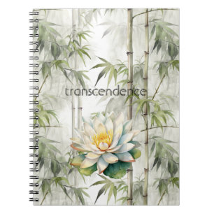 Transcendentie Lotus Bamboe Sereniteit Boeddhisme Notitieboek