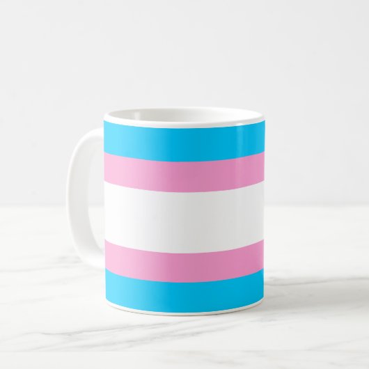 Transcenderen met trots koffiemok (Voorkant links)