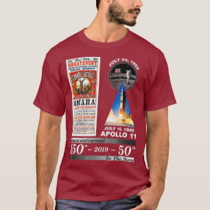 Transcontinental Railroad en Apollo 11 T-shirt