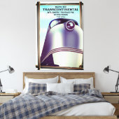 Transcontinental Railroad USA. Canvas Afdruk (Insitu (Slaapkamer))