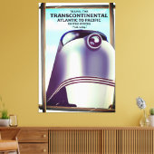 Transcontinentale spoorlijn VS. Canvas Afdruk (Insitu (Woonkamer))