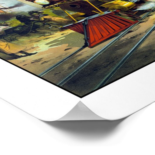 Transcontinentale spoorweg poster (Hoek)