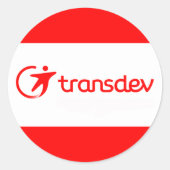 Transdev-Sticker Ronde Sticker (Voorkant)