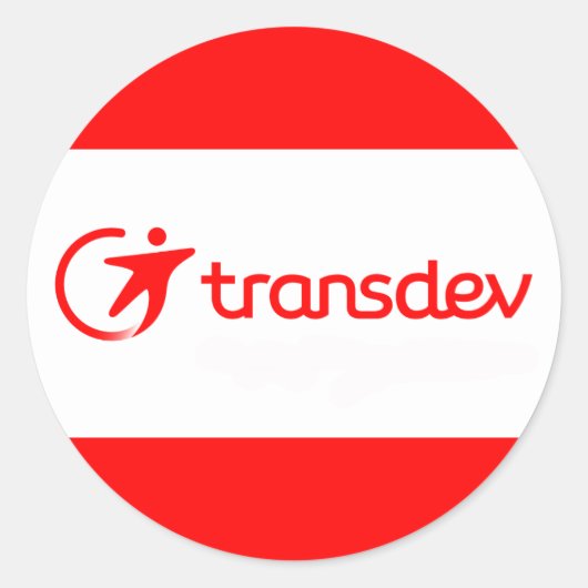 Transdev-Sticker Ronde Sticker (Voorkant)