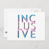 Transeinige kleuren briefkaart (Voorkant / Achterkant)