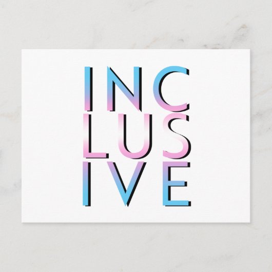 Transeinige kleuren briefkaart (Voorkant)