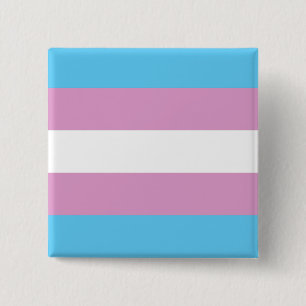 Transexual Pride Vierkante Button 5,1 Cm