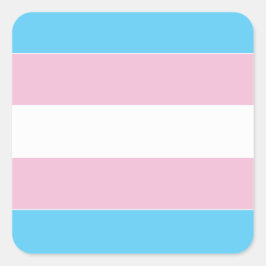 Transexual Pride vlag Vierkante Sticker